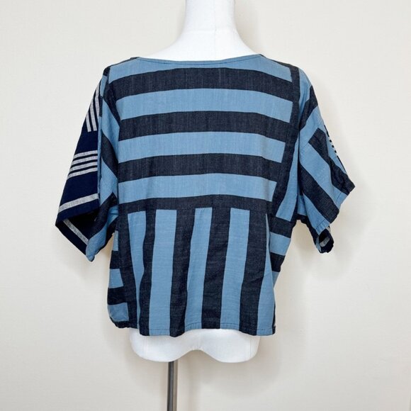 Ace & Jig Clarke Top Selvedge Striped Cotton Size M - Picture 13 of 15